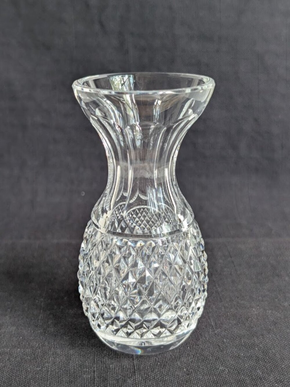 Waterford Crystal Violet Bud Vase "B" Retired 4" Tall